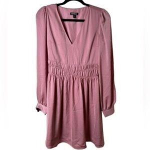 Express Light Pink Casual Dress
